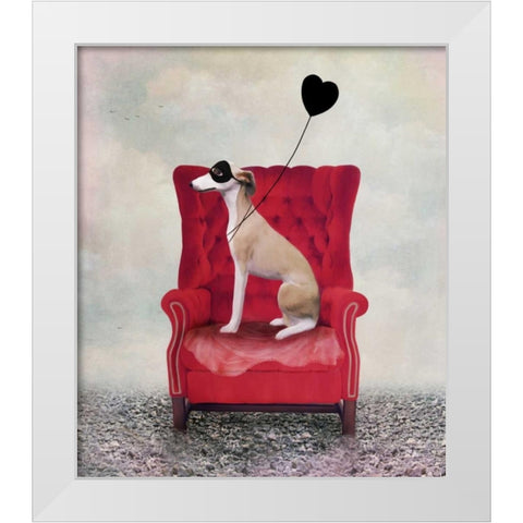 Heathcliffe White Modern Wood Framed Art Print by Art and Ghosts