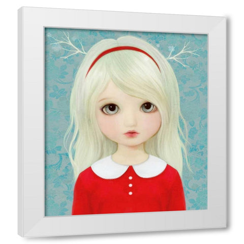 Sylvie White Modern Wood Framed Art Print by Art and Ghosts