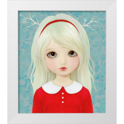 Sylvie White Modern Wood Framed Art Print by Art and Ghosts