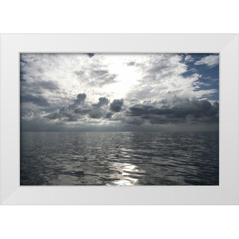 Atlantic Sunrise White Modern Wood Framed Art Print by Anderson, Brent