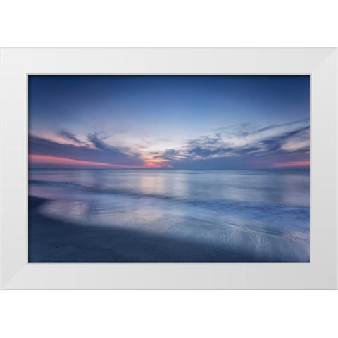 Atlantic Sunrise No. 7 White Modern Wood Framed Art Print by Amoruso, Robert J.