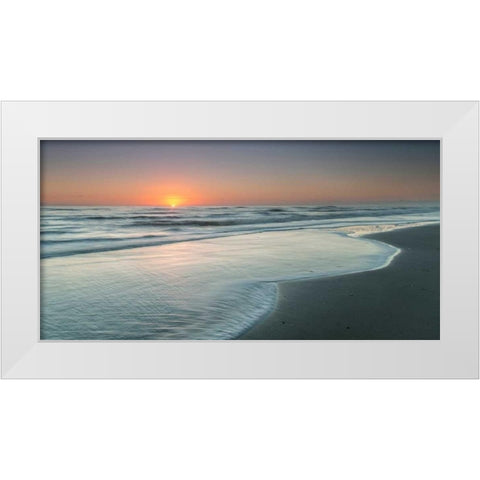 Atlantic Sunrise No. 8 White Modern Wood Framed Art Print by Amoruso, Robert J.