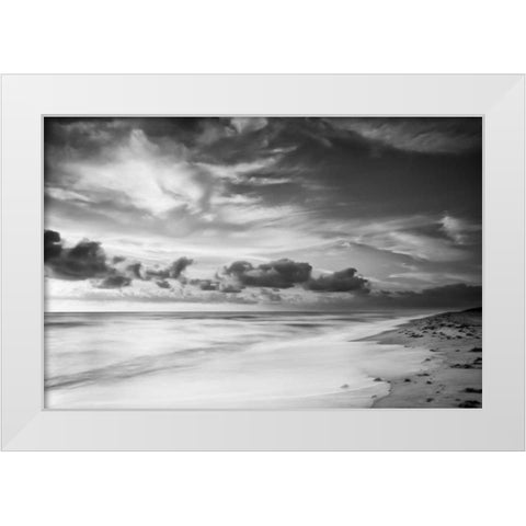 Atlantic Sunrise No. 20 White Modern Wood Framed Art Print by Amoruso, Robert J.