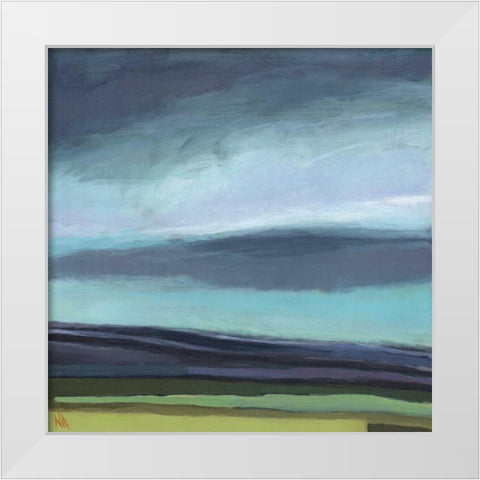 Dew on My Boots White Modern Wood Framed Art Print by Arden, Niki