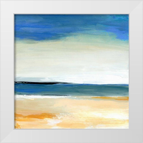 Seascape 2 White Modern Wood Framed Art Print by Arden, Niki