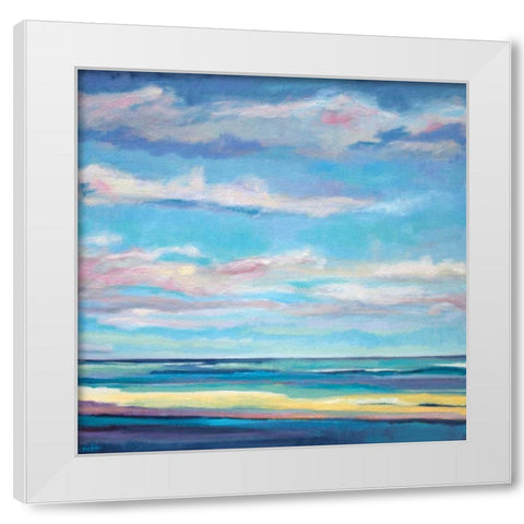 Tidal Surge White Modern Wood Framed Art Print by Arden, Niki