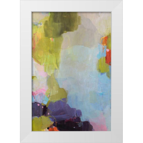 Velvet Skies White Modern Wood Framed Art Print by Alattar, Lina