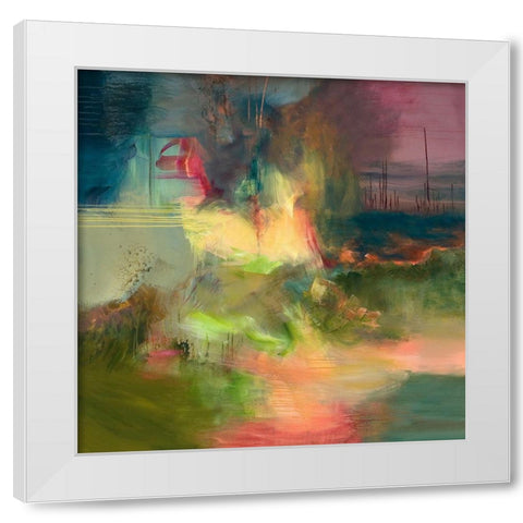 Canto Gitano White Modern Wood Framed Art Print by Arana, Emilia