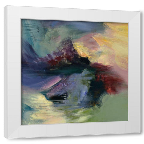 Monsoon White Modern Wood Framed Art Print by Arana, Emilia