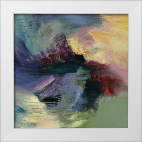 Monsoon White Modern Wood Framed Art Print by Arana, Emilia