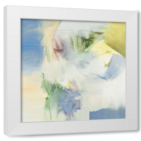 Stream Fluting White Modern Wood Framed Art Print by Arana, Emilia