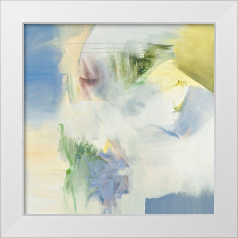 Stream Fluting White Modern Wood Framed Art Print by Arana, Emilia