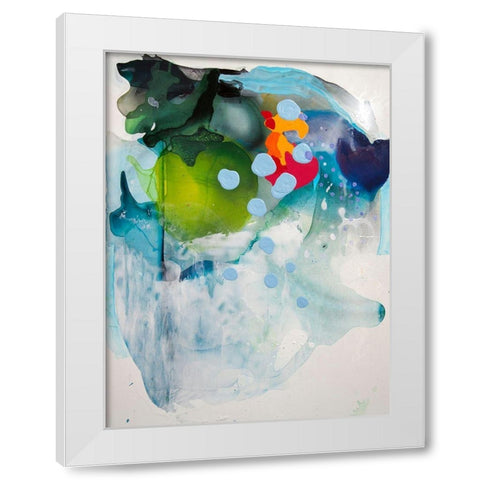 Mythical Spaces White Modern Wood Framed Art Print by Alattar, Lina