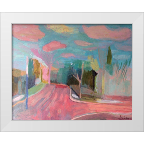 Clouds White Modern Wood Framed Art Print by Alvarez, Iria Fernandez