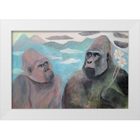 Do You Love Me White Modern Wood Framed Art Print by Alvarez, Iria Fernandez