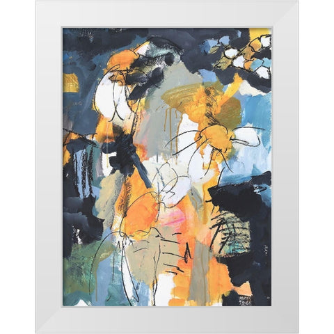 A Fine Summer Is Gone White Modern Wood Framed Art Print by Anders, Per