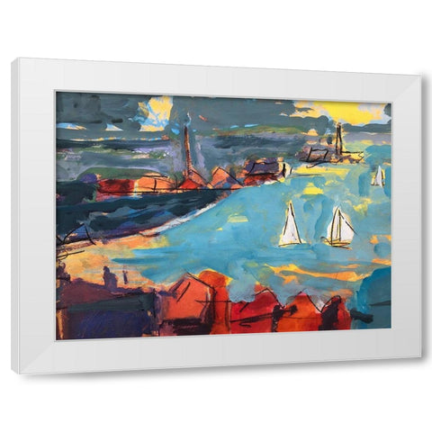 Homeward Bound White Modern Wood Framed Art Print by Anders, Per
