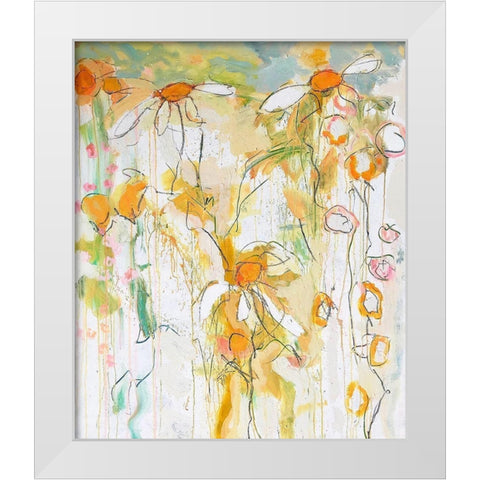 Sunshine White Modern Wood Framed Art Print by Anders, Per