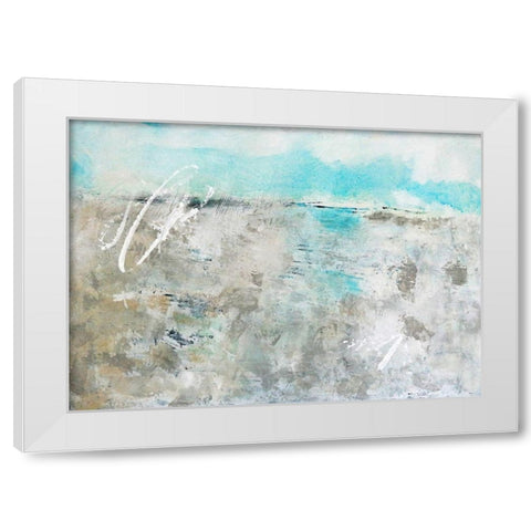 Beach White Modern Wood Framed Art Print by Apperlo, Mila