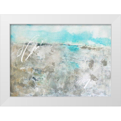 Beach White Modern Wood Framed Art Print by Apperlo, Mila