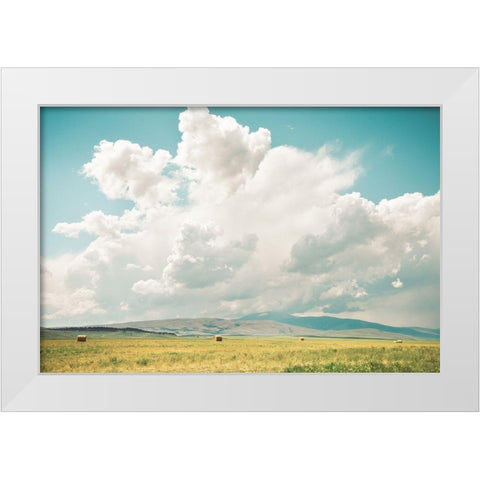 First Cut White Modern Wood Framed Art Print by Annie Bailey Art