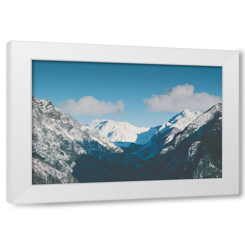 Gaining Altitude White Modern Wood Framed Art Print by Annie Bailey Art