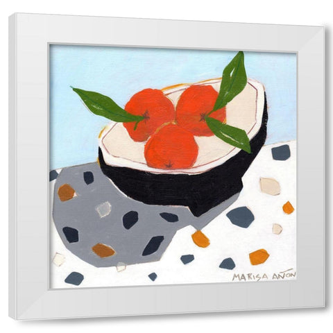 Valencia Late White Modern Wood Framed Art Print by Anon, Marisa