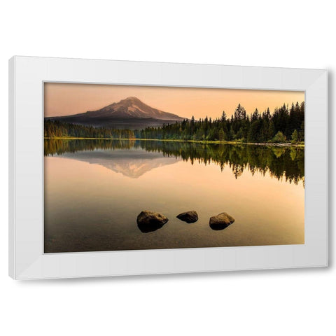 Mirror White Modern Wood Framed Art Print by Artemiadi, Dora
