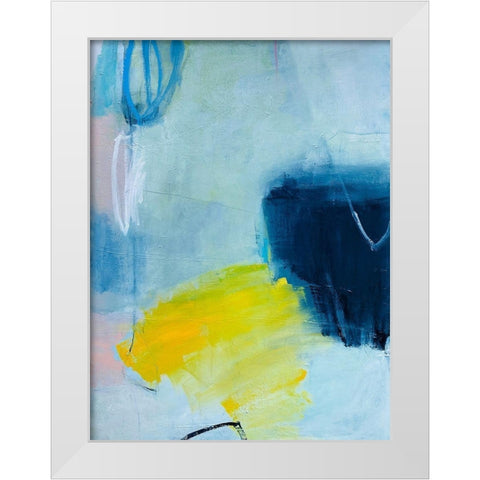 The Silence White Modern Wood Framed Art Print by Apperlo, Mila