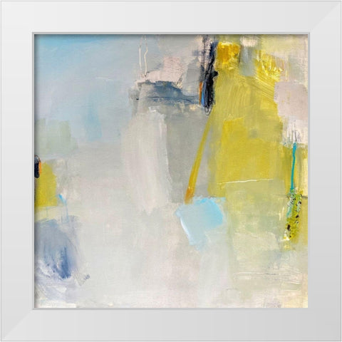 Quiet Sounds White Modern Wood Framed Art Print by Apperlo, Mila