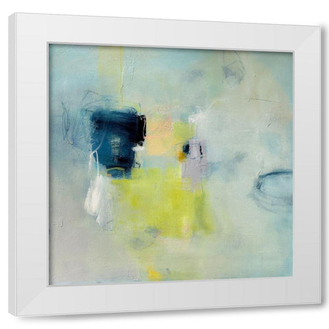 Out of The Shadows White Modern Wood Framed Art Print by Apperlo, Mila