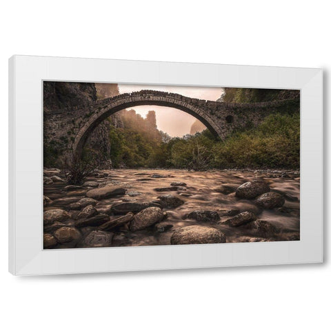 Back To Neverland White Modern Wood Framed Art Print by Artemiadi, Dora