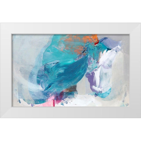 Sea Breeze White Modern Wood Framed Art Print by Alattar, Lina