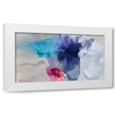Even Fire Needs Air White Modern Wood Framed Art Print by Alattar, Lina