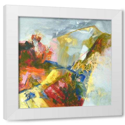 Angels Window White Modern Wood Framed Art Print by Arana, Emilia