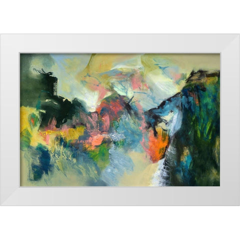 Noble Twin White Modern Wood Framed Art Print by Arana, Emilia
