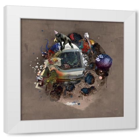 Everythings Not Lost White Modern Wood Framed Art Print by Albers, Teis