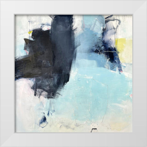 Paloma White Modern Wood Framed Art Print by Apperlo, Mila