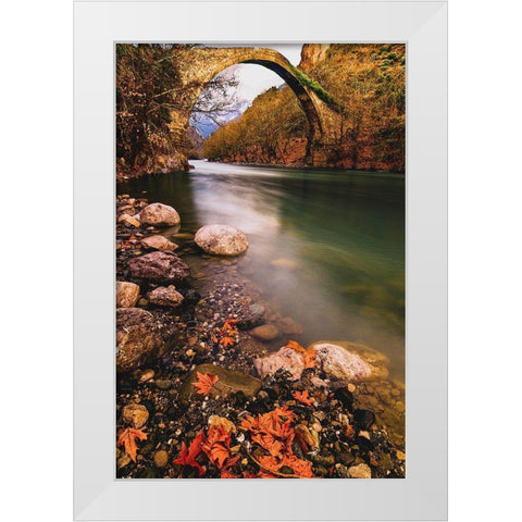 Light of the Dusk White Modern Wood Framed Art Print by Artemiadi, Dora