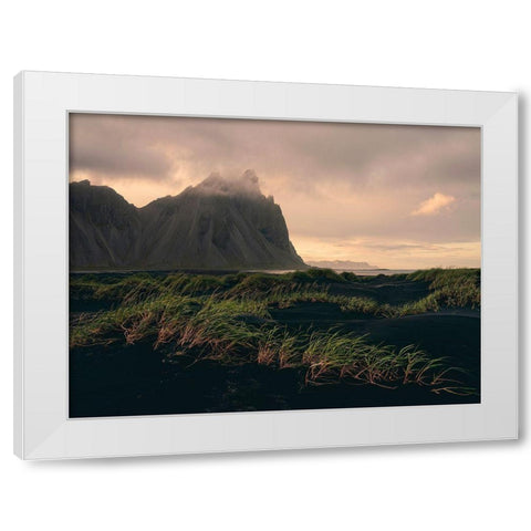 Vikings Land White Modern Wood Framed Art Print by Artemiadi, Dora