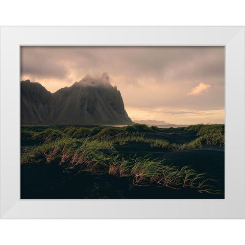 Vikings Land White Modern Wood Framed Art Print by Artemiadi, Dora