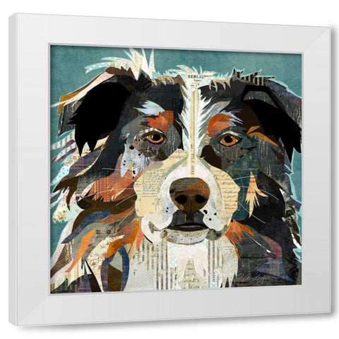 Aussi White Modern Wood Framed Art Print by Anderson, Traci