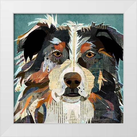 Aussi White Modern Wood Framed Art Print by Anderson, Traci