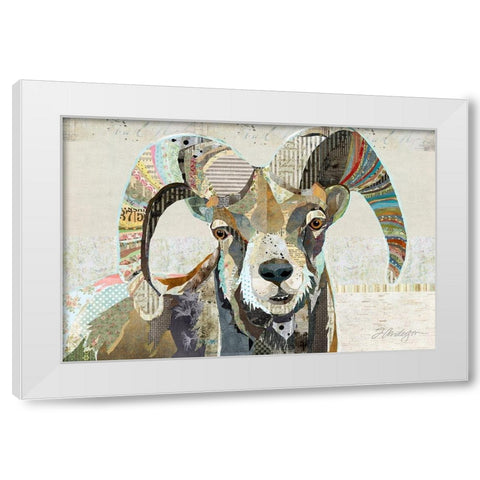 Wild Bighorn Sheep White Modern Wood Framed Art Print by Anderson, Traci