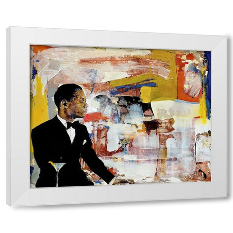 The Ellington Finesse Effect White Modern Wood Framed Art Print by Anderson, Noland