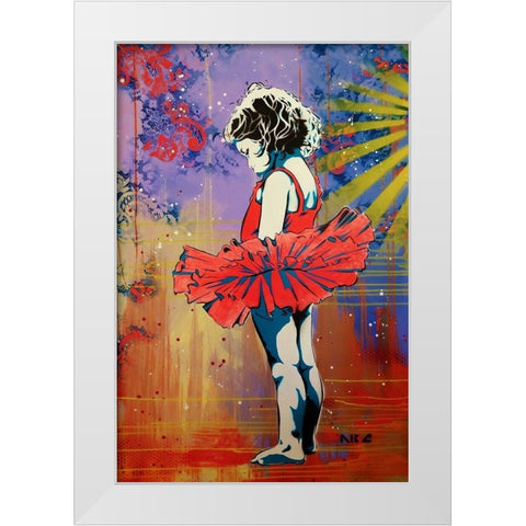 Lifes A Dance 2 White Modern Wood Framed Art Print by AbcArtAttack