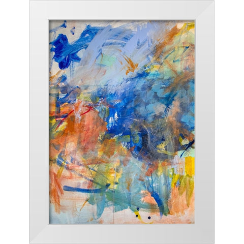 Both Sides Now White Modern Wood Framed Art Print by Apperlo, Mila