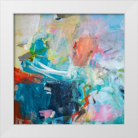 Shine White Modern Wood Framed Art Print by Apperlo, Mila