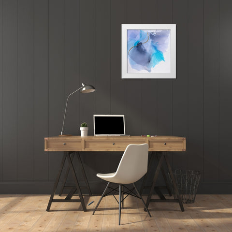 An Open Book White Modern Wood Framed Art Print by Alattar, Lina