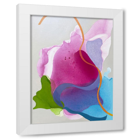 Butterfly Effect White Modern Wood Framed Art Print by Alattar, Lina